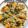 no yeast pizza crust + recipe pin - bold text of title up top