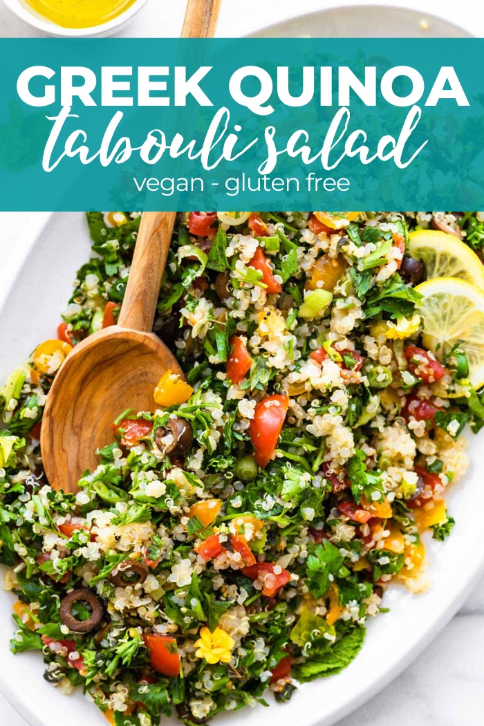 quinoa tabouli salad pin with title overlay