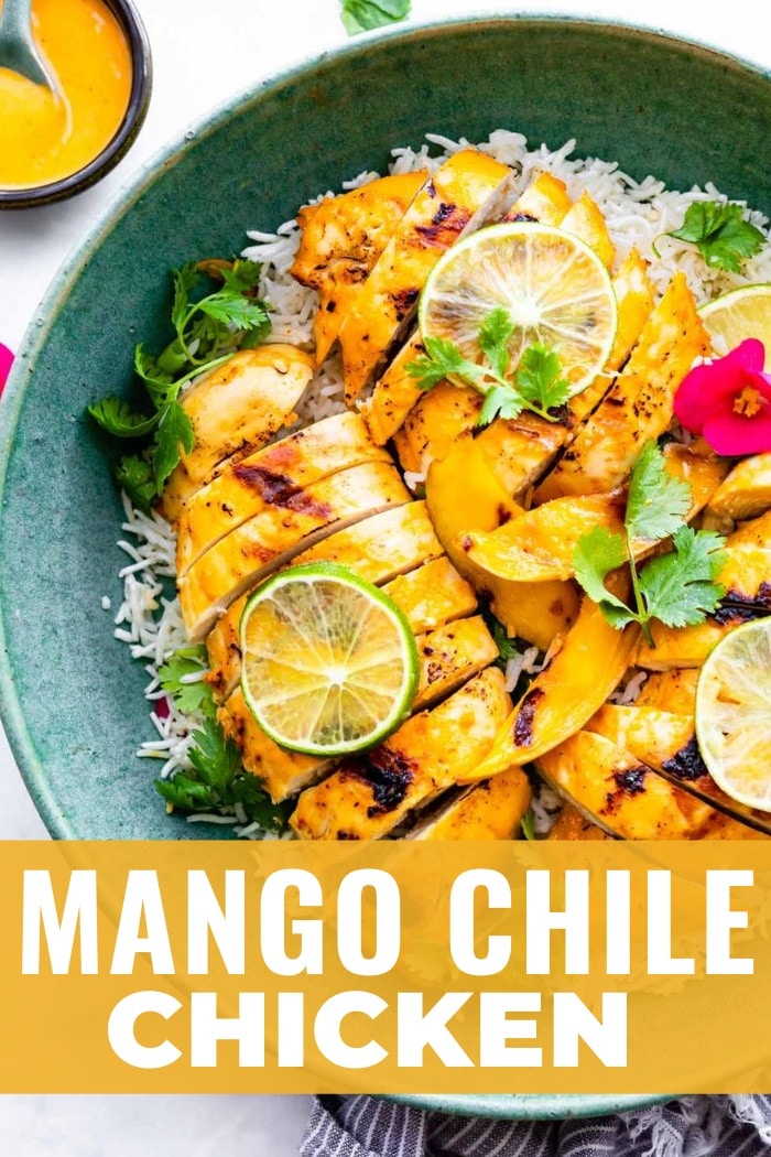 titled image (and shown): Mango Chile Chicken