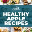 Grid images of healthy apple recipes to make
