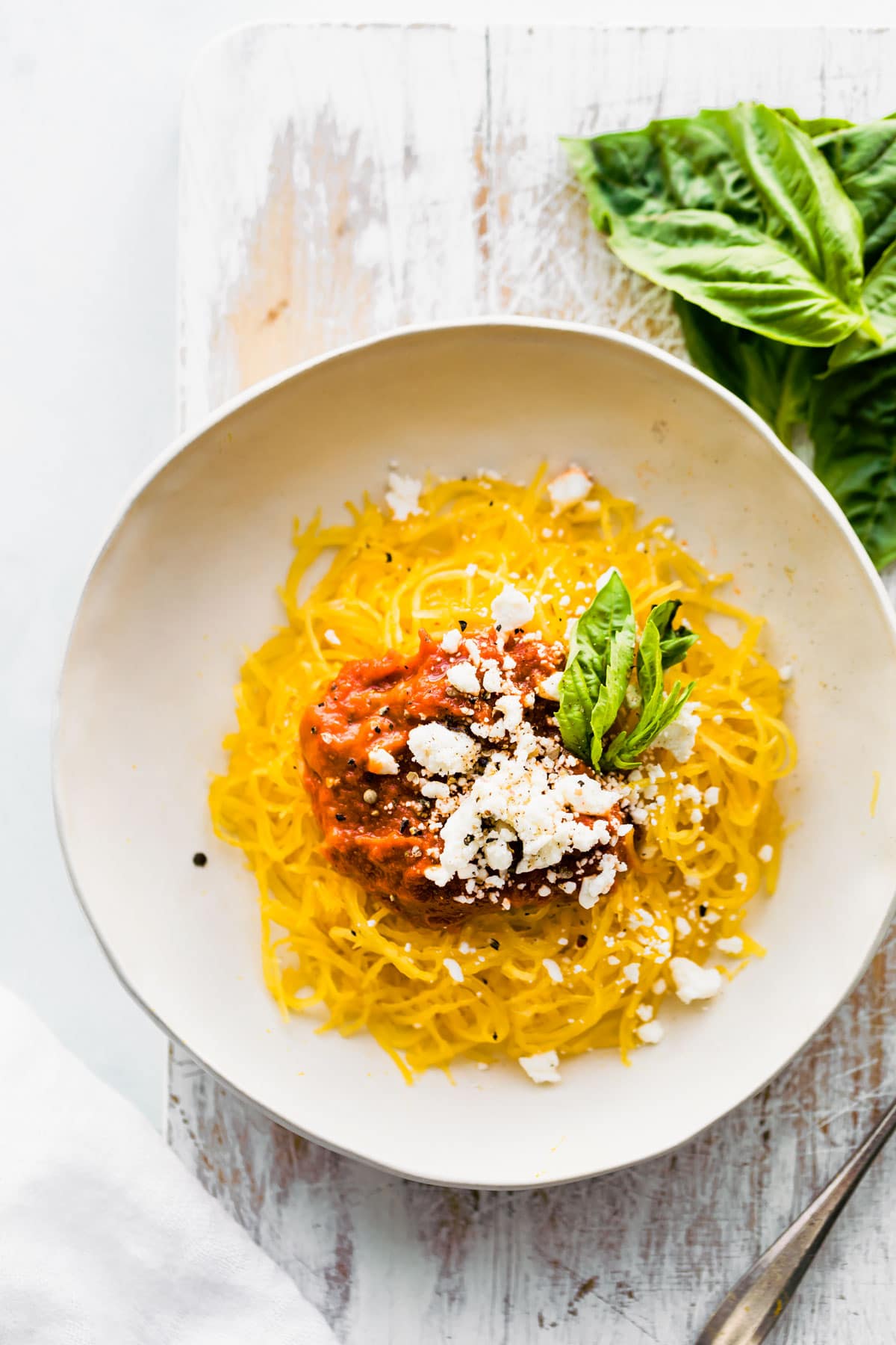 Instant pot spaghetti squash noodles with nightshade free tomato sauce