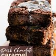titled pinterest image (and shown): Dark Chocolate Salted Caramel Dairy Free Brownies