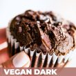 titled image (and shown) dark chocolate vegan muffin recipe
