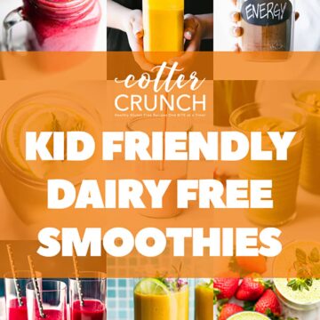 Pinterest Collage of Kid Friendly Dairy Free Smoothies