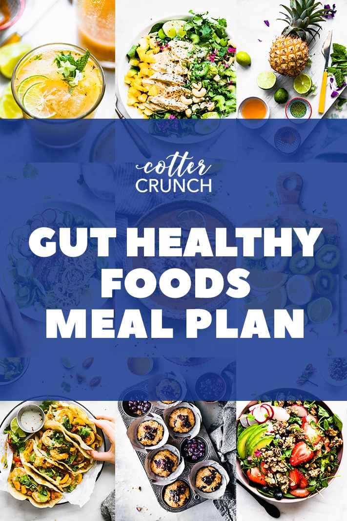 Gut Healthy Meal Plan Pin