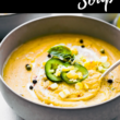 Vegan Corn Soup Pinterest Image