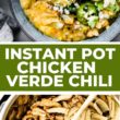 Instant Pot Chicken Chili Verde Pinterest Image
