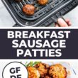 Air Fryer Breakfast Sausage Pinterest Image