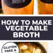 how to make vegetable broth pinterest image