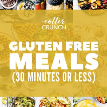 gluten free meals (30 minutes or less) pinterest image
