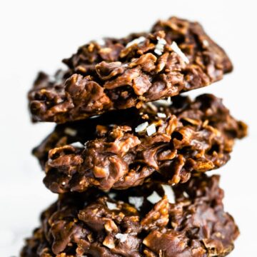 Chocolate Peanut Butter Cornflake Cookies (No Bake, No Corn Syrup)