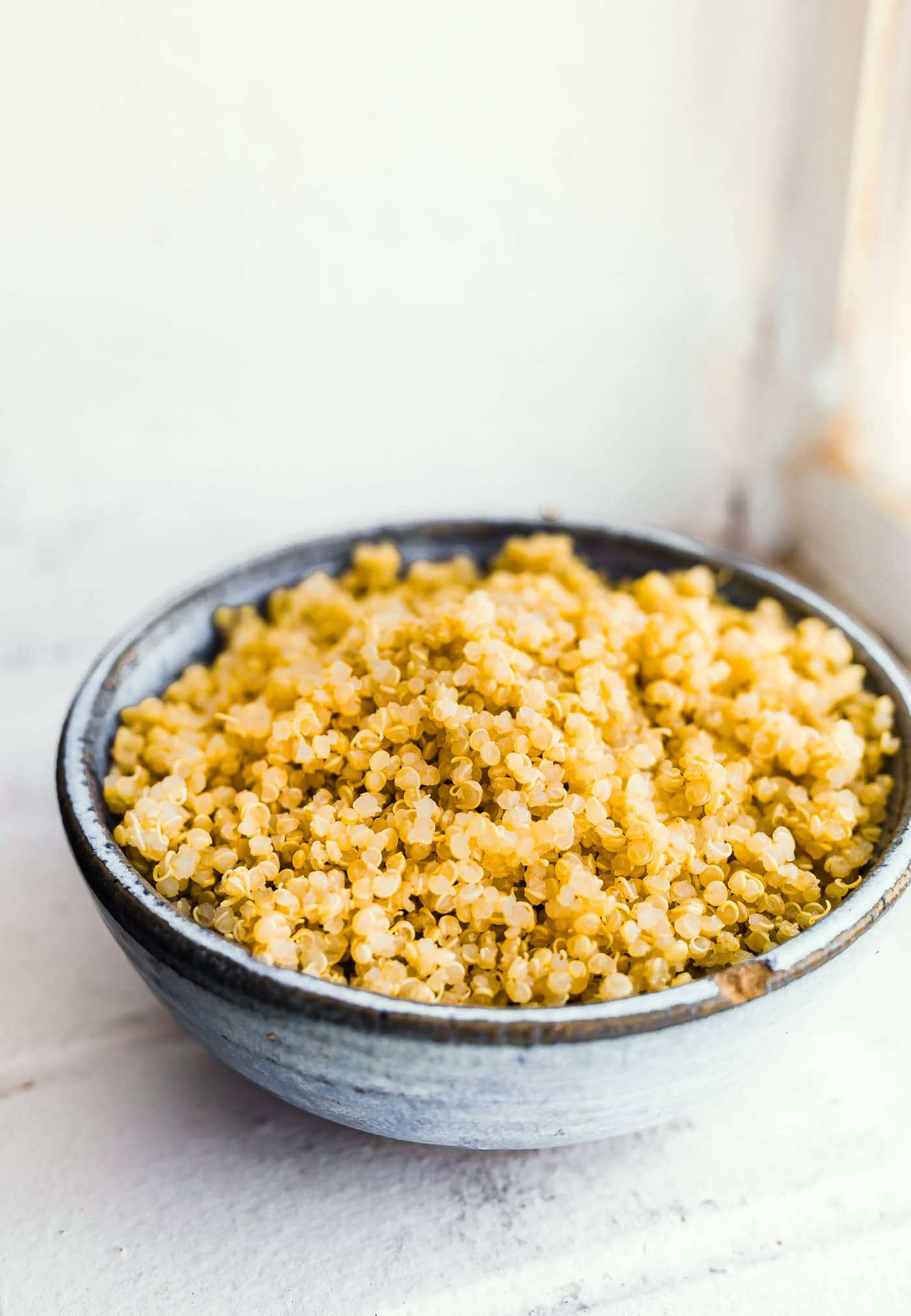 bowl of cooked quinoa