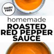 Roasted Red Pepper Sauce Pinterest Image