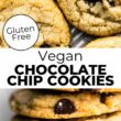 vegan chocolate chip cookies Pinterest image