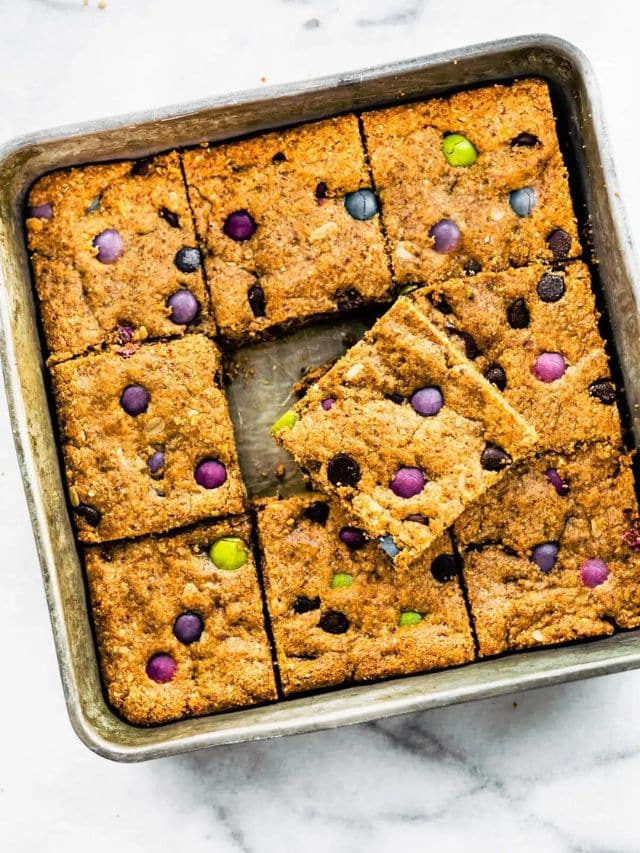 Monster Cookie Bars poster image web stories