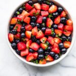A bowl of summer berry salad.